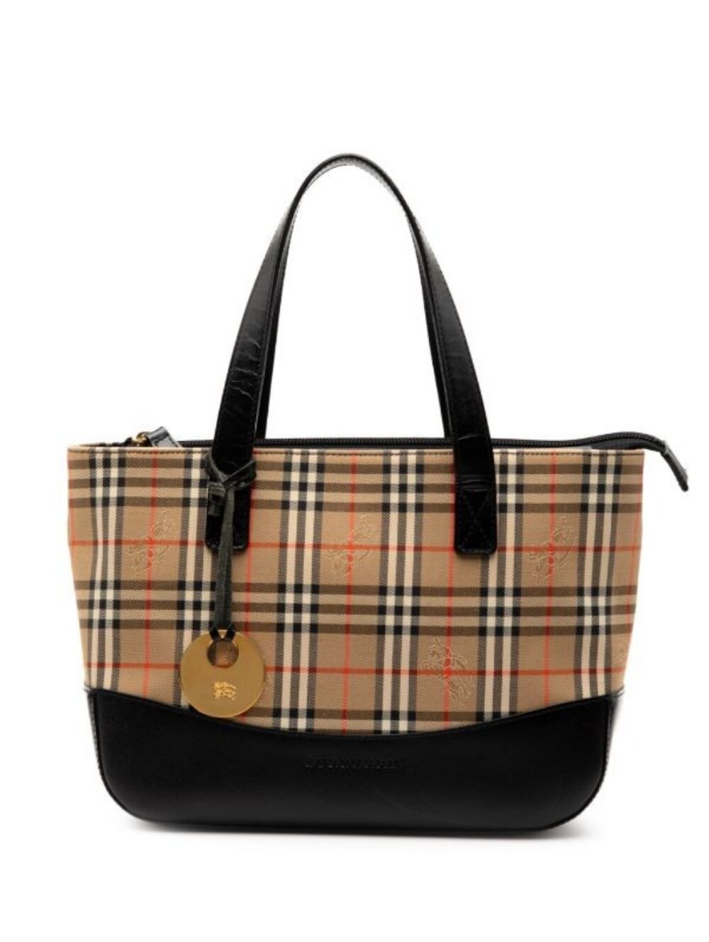 Burberry Haymarket Nova Check Mini Canvas Tote Bag